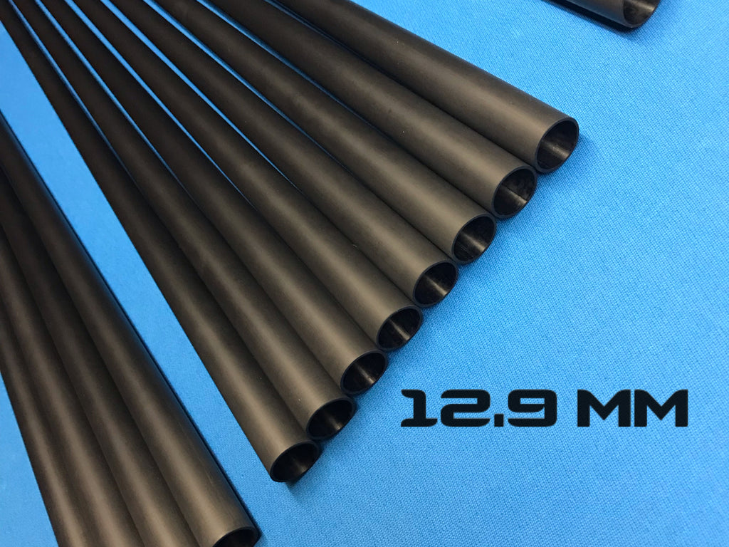 Carbon Fiber Shaft Blanks  (Unfilled)  Available Sizes 11.8, 12.0, 12.4, 12.9, 14.0