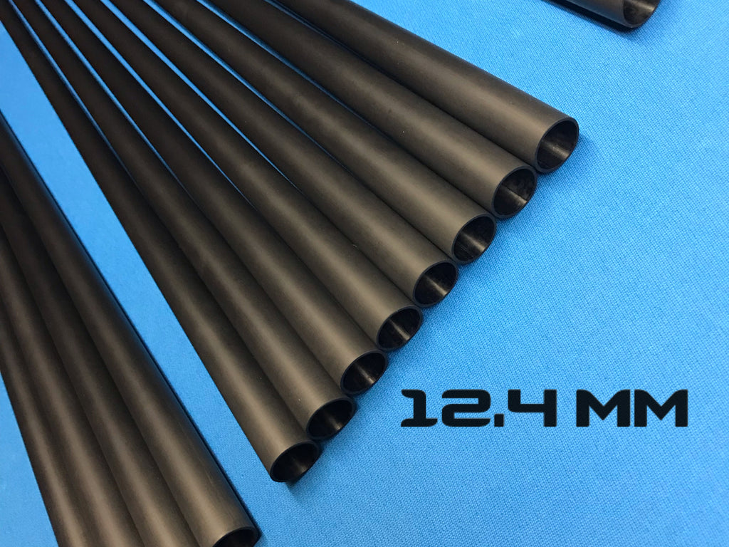 Carbon Fiber Shaft Blanks (Unfilled) Available Sizes 11.8, 12.0, 12.4, 12.9, 14.0